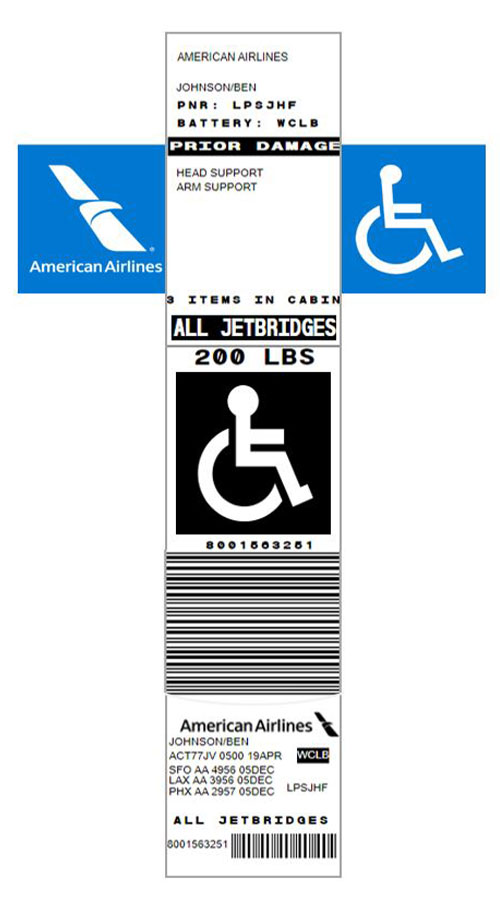 American Airlines Becomes First US Airline to Launch Automated Tag for Mobility Devices New York Airport American Airlines becomes first US airline to launch automated tag for mobility devices