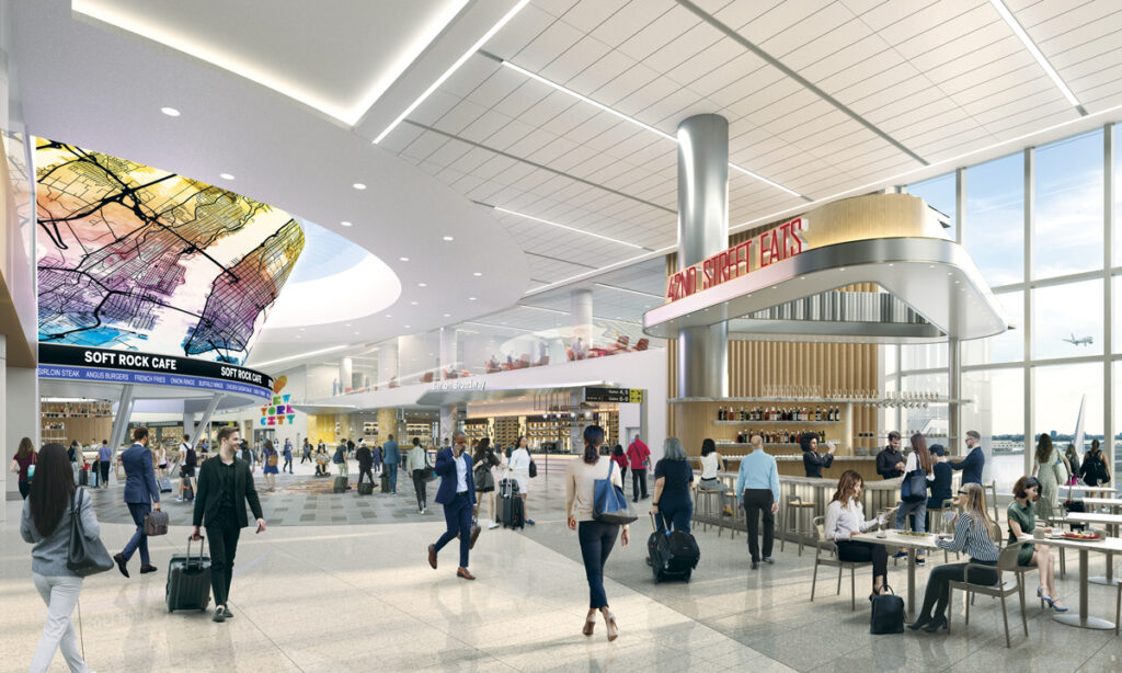 Creating a Northstar New York Airport JFK Terminal 6 Center Hall Rendering
