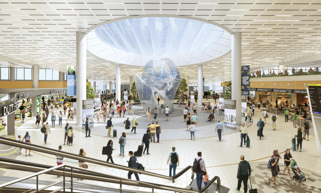 Creating a Northstar New York Airport JFK Terminal 6 East Hall Rendering
