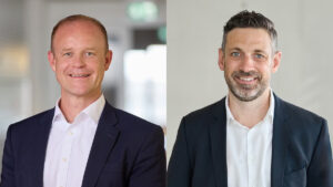 Frank Bauer, designated COO, Gregor Schleussner, designated CFO and CHRO of Lufthansa Cargo AG.