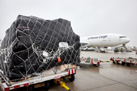 Lufthansa Cargo Is the First Airline to Consistently Use Lightweight Transport Nets for Freight Pallets Lufthansa Cargo Is the First Airline to Consistently Use Lightweight Transport Nets for Freight Pallets
