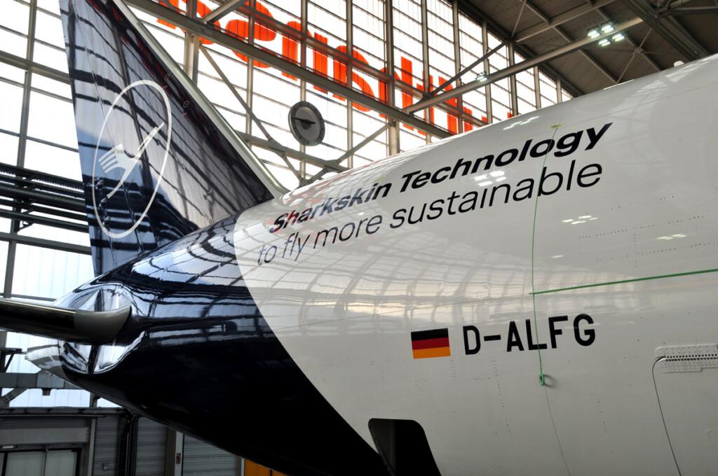 Lufthansa Cargo Equips a Fourth Freighter with CO2-efficient AeroSHARK Technology Lufthansa Cargo Equips a Fourth Freighter with CO2-efficient AeroSHARK Technology