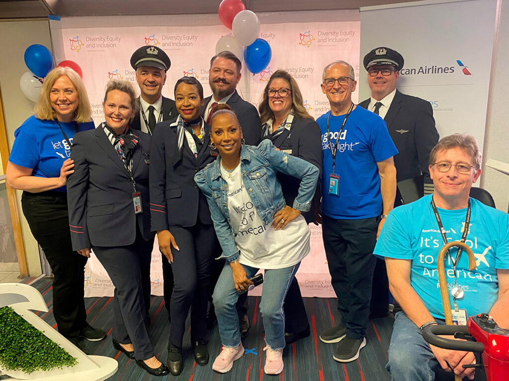 American’s volunteers and leaders with Holly Robinson Peete, founder of the HollyRod Foundation
