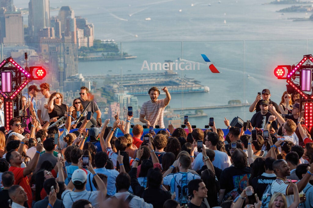 American Airlines Hosts Exclusive World Cup Final Party at Edge NYC New York Airport AA FIFA FINAL 117 Metropolitan Airport News