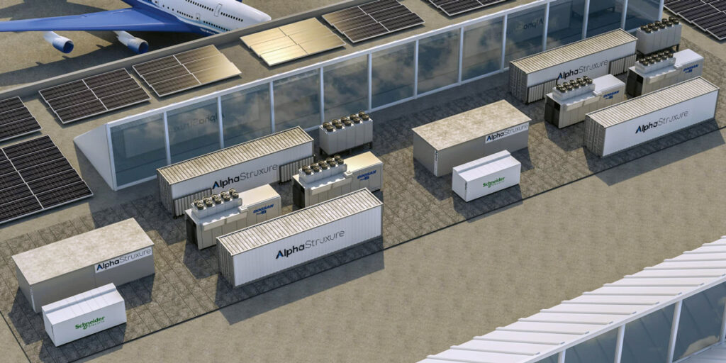 The New Terminal One 6.63 megawatt (MW) solar PV array consists of around 13,000 solar panels, covering six and half football fields, making it the largest array on any U.S. airport terminal.