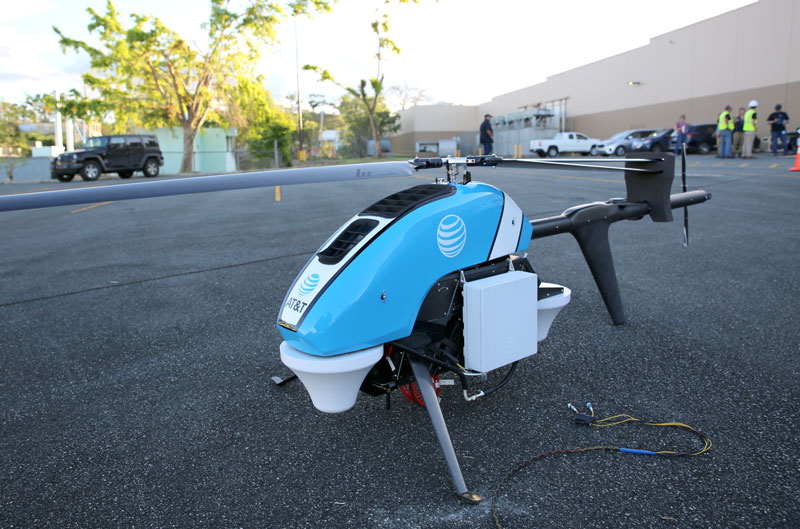 AT&T Flying COW Connects Puerto Rico AT&T Cell on wings (COW) Puerto Rico