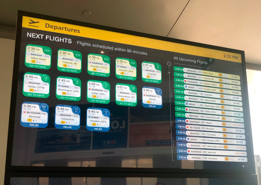 Art of Context LGA FIDS Close-up