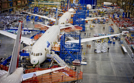 Boeing’s Renton plant in Seattle area during busier times