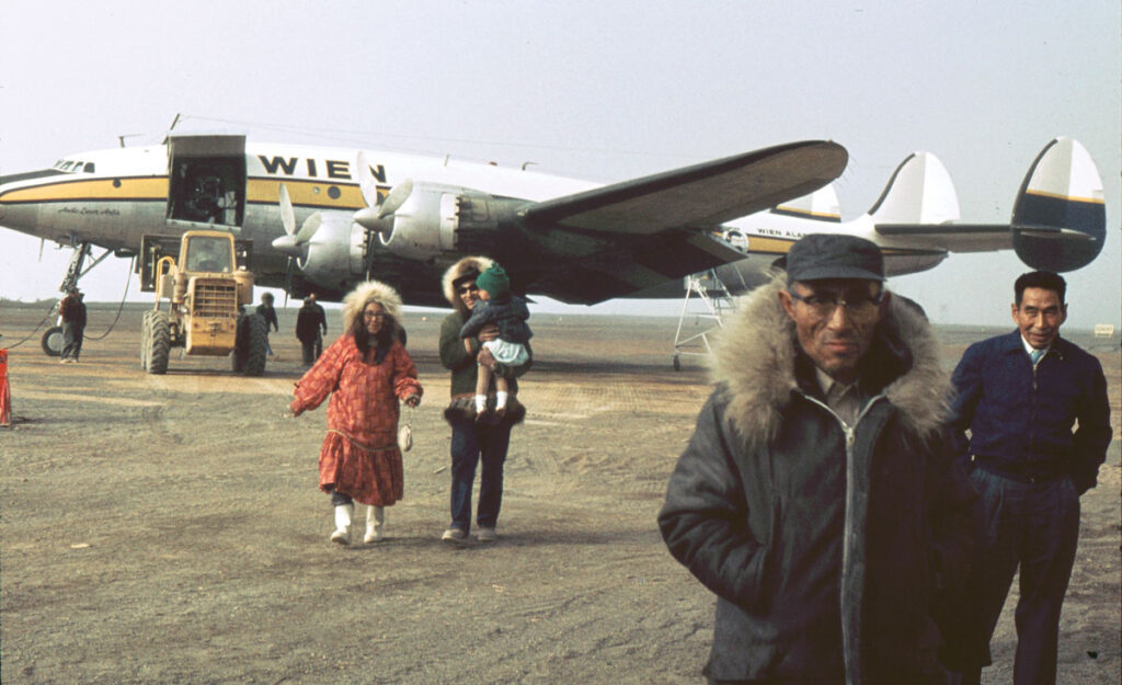 Alaska Airlines Constellation, circa 1966.