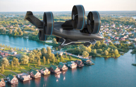Bell Helicopter Unveils Full-scale Design of Air Taxi at CES 2019 Bell Nexus Autonomous Pod Transport Taxi 1 Metropolitan Airport News