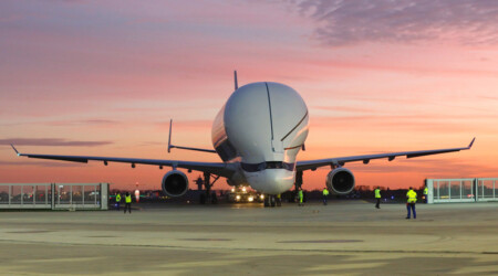 BelugaXL Arrives at Airbus’ Bremen Site for the First Time BelugaXL-Germany-landing-3