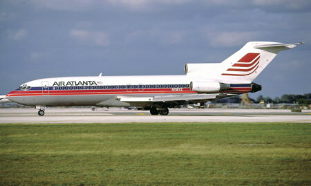 Air Atlanta: Quality versus Delta and Eastern Goliaths An Air Atlanta Boeing 727-100 at Miami International Airport in 1987