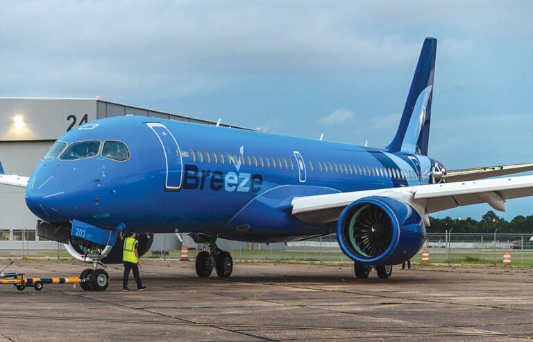 Breeze Airways Adds Tampa as 10th Nonstop Destination from ISP Breeze Airways Airbus A220