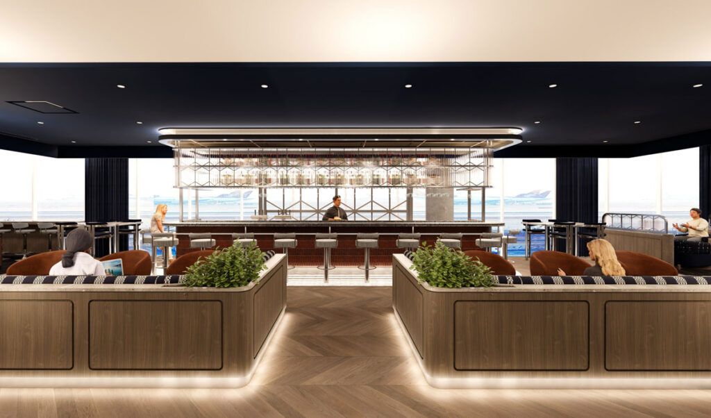 First look at British Airways' redesigned British Airways Newark lounge (credit: Gensler)