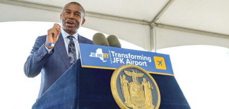 The New Terminal One at JFK Bushell at the NTO Milestone Event