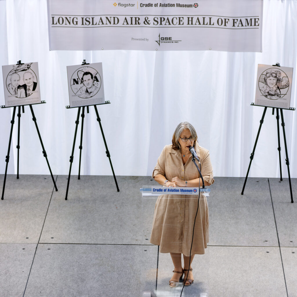 Aviation Pioneer Jacqueline Cochran, Inducted into the Long Island Aviation Hall of Fame New York Airport COAM Hall of Fame Induction 240610 019 1 Metropolitan Airport News