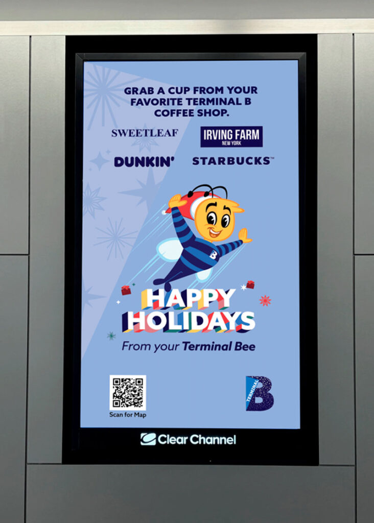 LaGuardia Airport’s Terminal B Unveils Terminal Bee, a First of Its Kind Friendly Ambassador Ahead of the Holiday Travel Season New York Airport Coffee2 Metropolitan Airport News