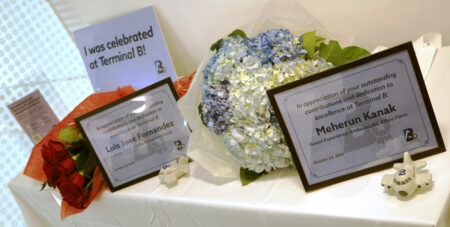 LGA Terminal B Honors First B-Celebrated Recipients LaGuardia Airport Terminal B, B-Celebrated Winners.