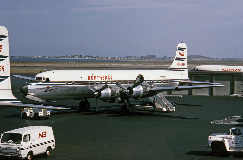 Northeast Yellowbirds New York Airport Northeast Airlines Douglas DC-6B