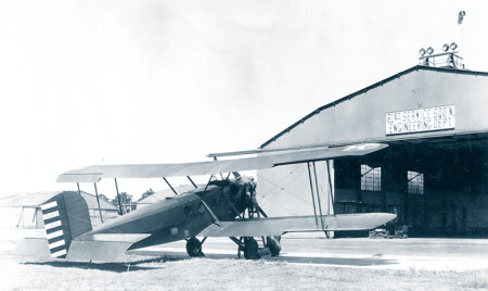 Mitchel Field Aircraft Inspection 1927 Engineering Dept Hangar