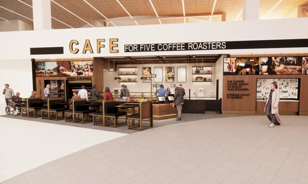 For Five Coffee at JFK Airport Terminal 6