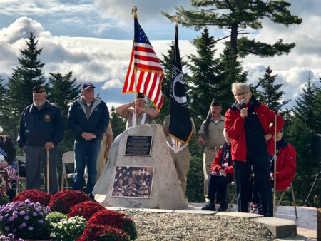 Wreaths Across America Celebrated Throughout U.S. In Commemoration of 9/11 Freeport-flag-ladies-WAA-monument
