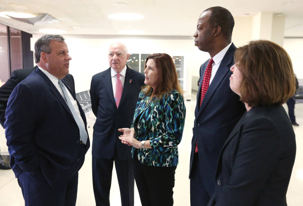 Governor Christie Leads Groundbreaking at Newark Liberty International Airport Terminal A Governor Christie EWR Metropolitan Airport News