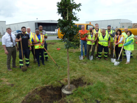 Republic Airport’s “Green FRG” Tree Planting Celebration