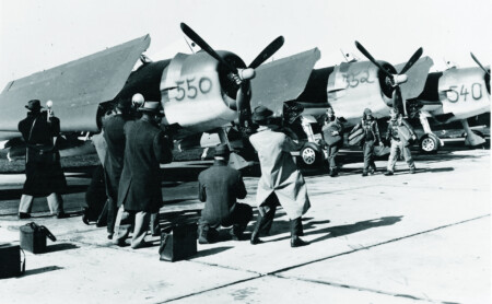Hellcat Test Pilot: Barbara Kibbee Jayne Grumman F6F flightline Hooker, Kenyon, and Kibbee, Bethpage, NY