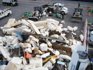 HUGE-DEBRIS-PILE-FROM-SHORE New York Airport HUGE DEBRIS PILE FROM SHORE Metropolitan Airport News