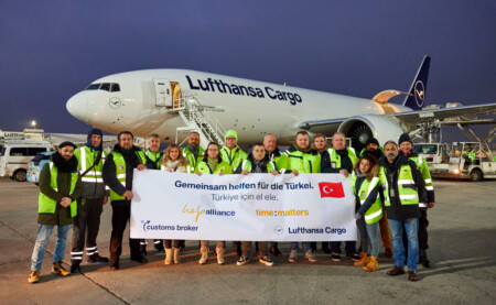 Lufthansa Cargo Boeing 777 freighter brings urgently needed relief supplies to crisis region
