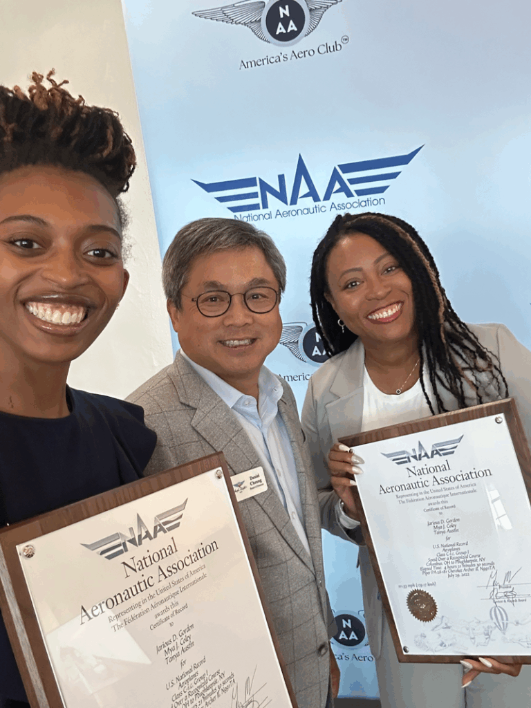 (L.-R.): Mya Coley, Tanya Austin, and David Cheung.