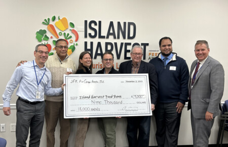 JFK Air Cargo Association Supports Island Harvest Island Harvest JFK Aircargo Association Check Presentation