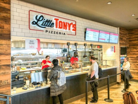 Little Tony’s Pizzeria, Terminal-B at Newark Liberty International Airport.