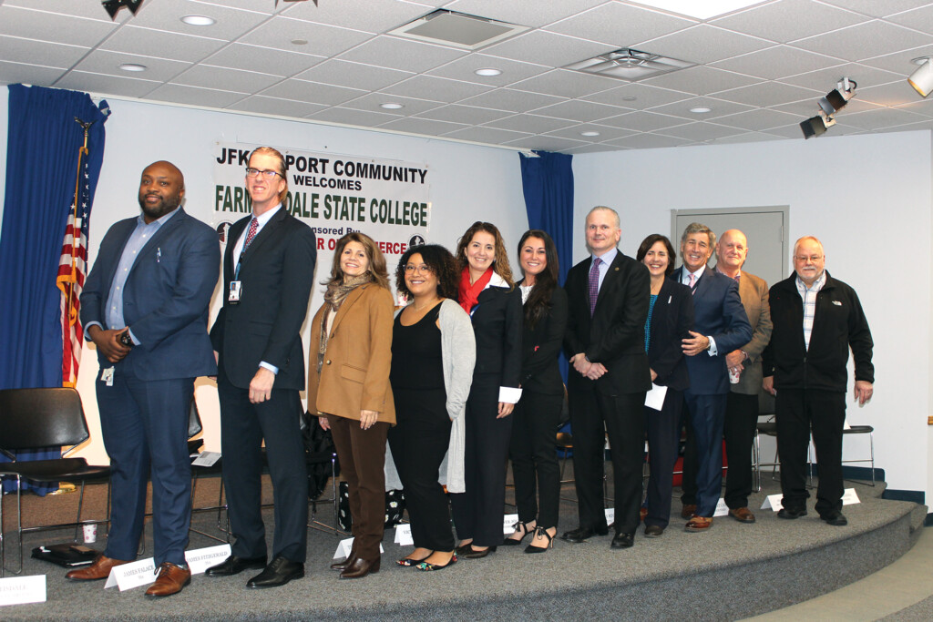 The JFK Airport Chamber of Commerce Hosts Panel Discussion for Farmingdale College Aviation Program Students