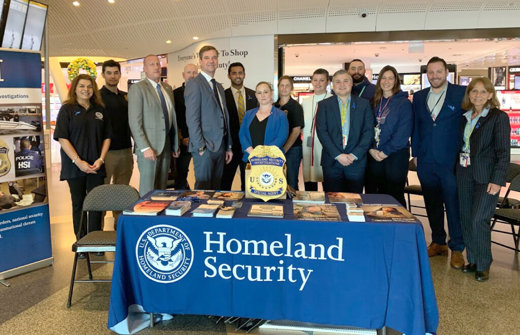 JFK Airport's Terminal 4 Hosts Blue Campaign Event With DHS