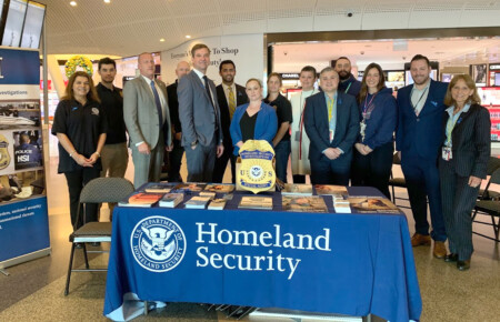 JFK Airport's Terminal 4 Hosts Blue Campaign Event With DHS