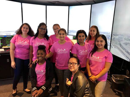 JFK T4 Vaughn College Girls in Aviation Day 2018