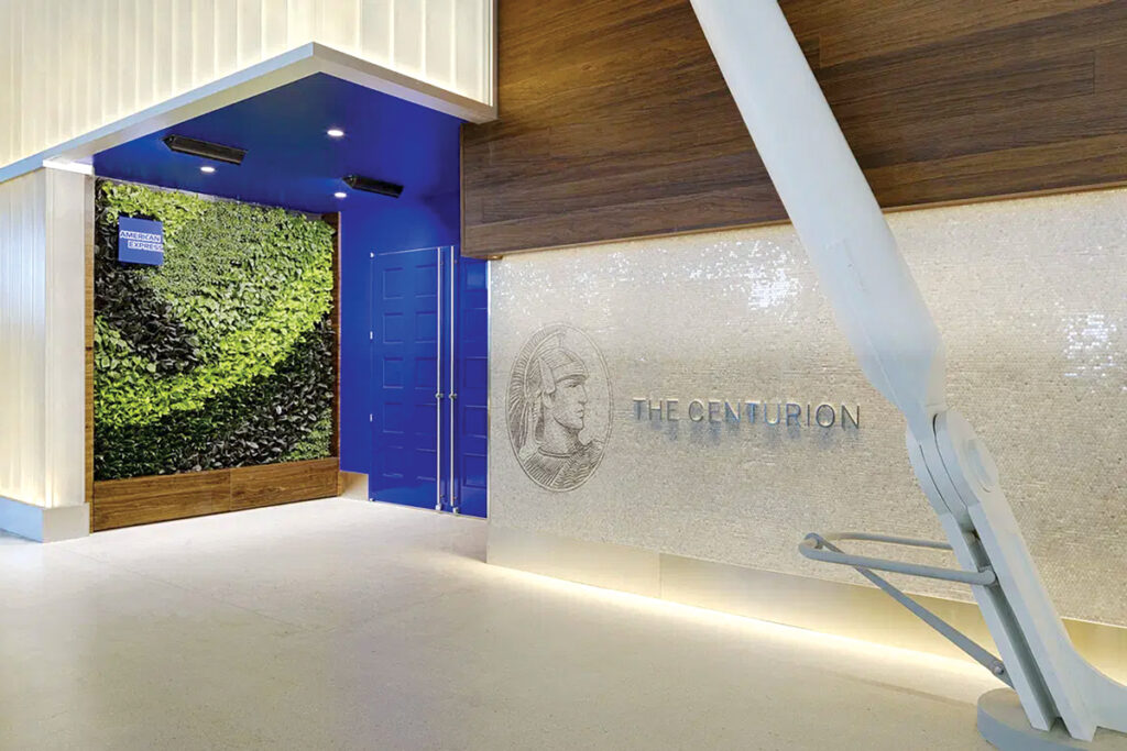The American Express Centurion Lounge 
located in Terminal 4 at JFK Airport.