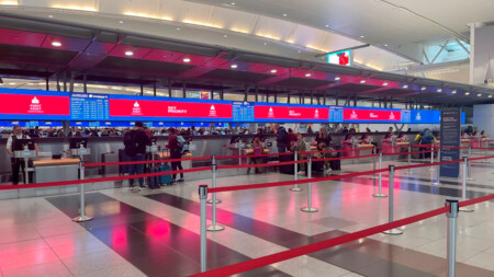 JFK Airport digital backwall Delta