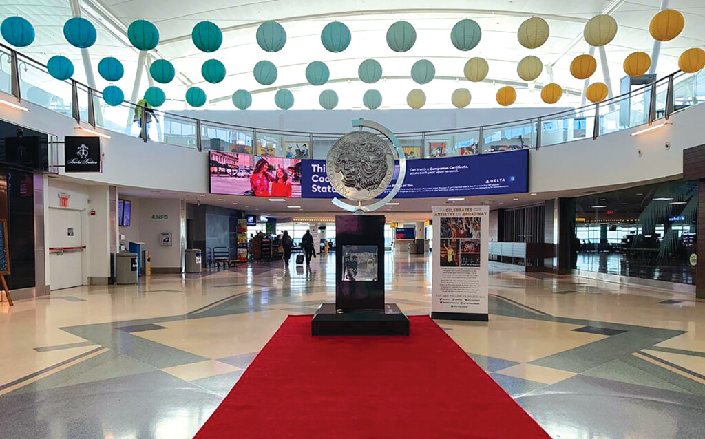 Broadway Tony Award Medallion On Display At JFK Terminal 4 Broadway Tony Award Medallion On Display At JFK Terminal 4