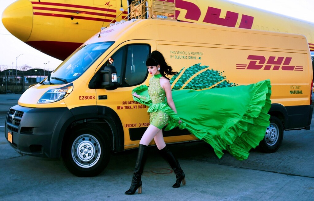 Jessica Minh at DHL JFK Airport NYC