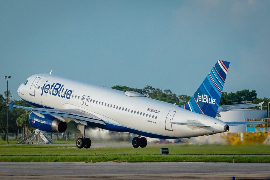 JetBlue Soars to 1.5 Million Hours of Caring for Communities JetBlue A320 Take-Off