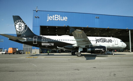 JetBlue Teams Up with the Brooklyn Nets for its Newest Special Livery JetBlue Brooklyn Nets Metropolitan Airport News