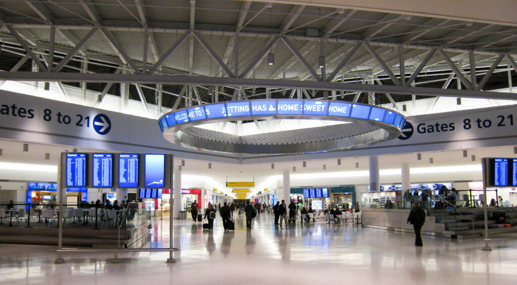 JetBlue’s home terminal Terminal 5 at New York’s John F. Kennedy International Airport JFK Metropolitan Airport News