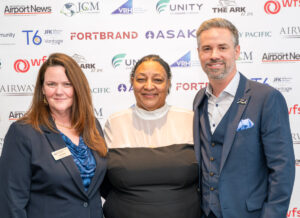 Katie Bliss, President, Aqueous Solutions; Yvette Greene, Cresent Consulting, and Terminal 6 CEO Steve Thody.