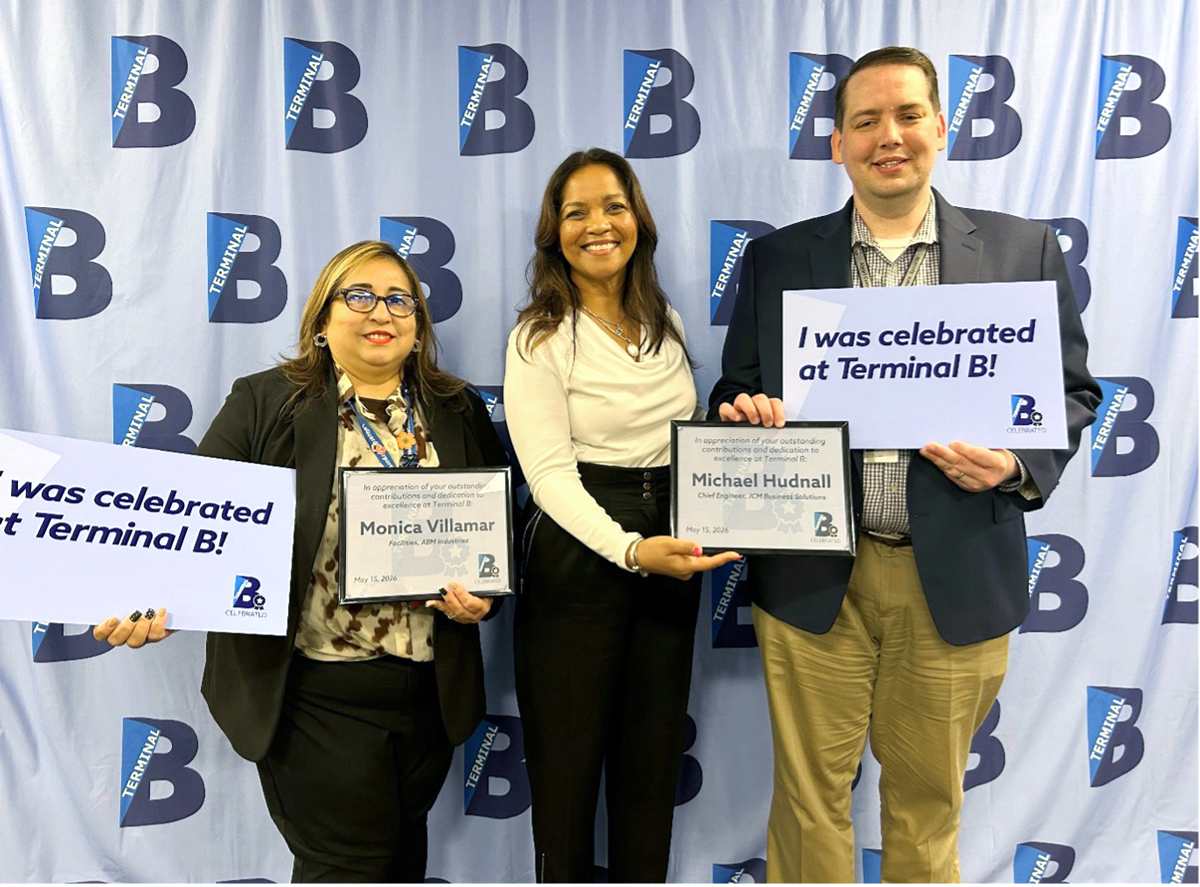 LGP Honors Monica Villamar and Michael Hudnall at Quarterly B-Celebrated Employee Recognition Awards — Airport Employment News