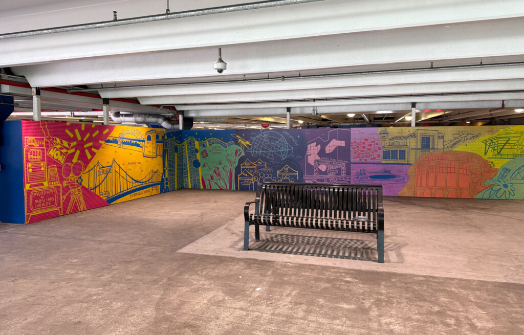 LaGuardia Airport Terminal B Parking Garage Mural