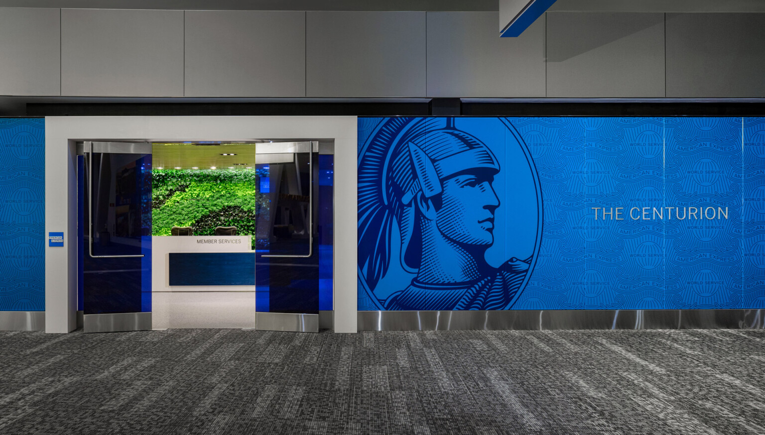 Entryway to The Centurion Lounge at LaGuardia Airport