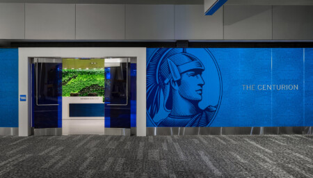 American Express to Open New Centurion Lounge at LaGuardia Airport Entryway to The Centurion Lounge at LaGuardia Airport